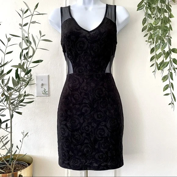 black lace club dress Black lace gown with bodysuit